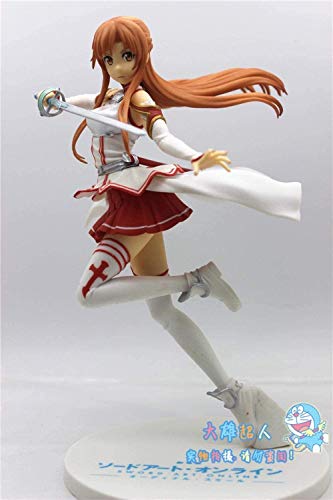CMXUHUI Modelo de muñeca Linda Anime Figurine Juego Anime Statue Yuki Yuuki Asuna y Espada Battle Sega Figurine Mano Modelo de Anime