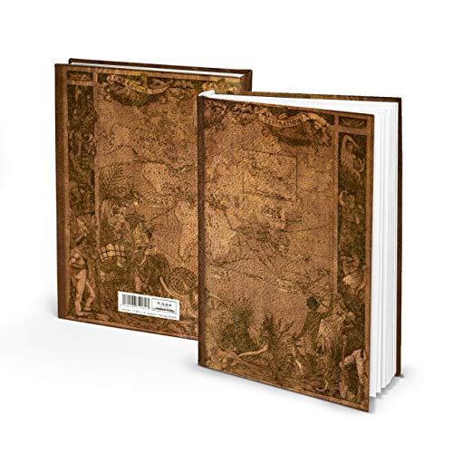 Cuaderno Viejo Mundo II en Blanco Cuaderno Diario de viaje vacíos de líneas 128 páginas páginas blancas