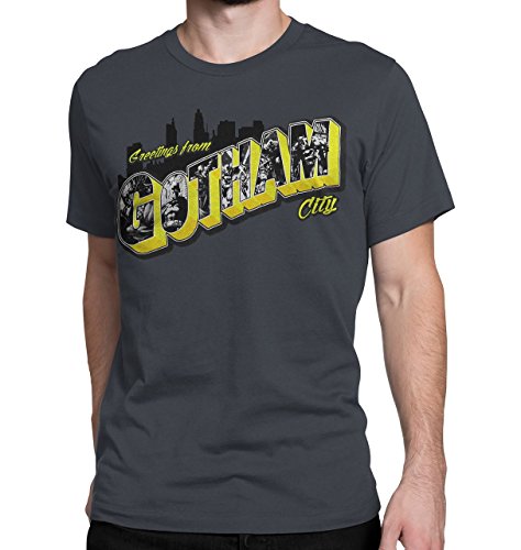 DC Comics Batman Greetings From Gotham City Camiseta Gris Para Hombre | L