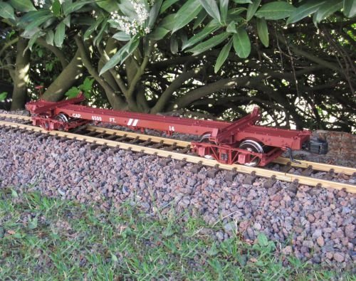 De Batería Craft AMS tren de mercancías de Bachmann "long continua de coche", 1:20, 3, jardín con escala G