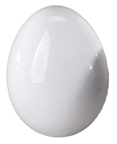 Decoración formano huevo de porcelana, blanco, 15 cm de alto, decoración de Pascua