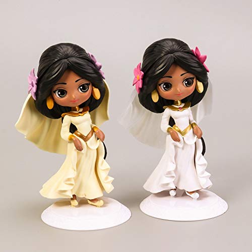 Dhl 2 Jazmín de Aladdin Princesa Figuras de Juguete Modelos periféricos Animado Hecho a Mano decoración de la Torta 14cm