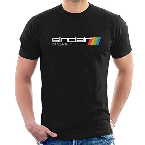 DIANNAO Sinclair ZX Spectrum Mens T-Shirt Inspired Retro Vintage Console Gamer Black M