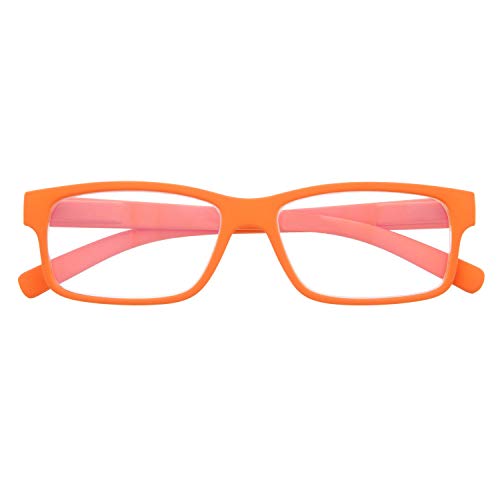 DIDINSKY Gafas de Presbicia con Filtro Anti Luz Azul para Ordenador. Gafas Graduadas de Lectura para Hombre y Mujer con Cristales Anti-reflejantes. Carrot +2.0 – THYSSEN