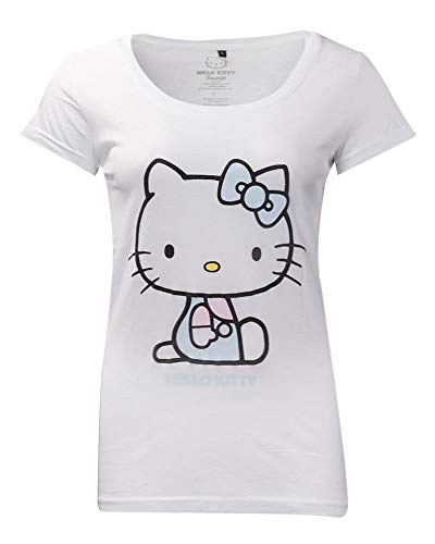 Difuzed Hello Kitty Ladies T-Shirt Embroidery Details Size L Sanrio Shirts
