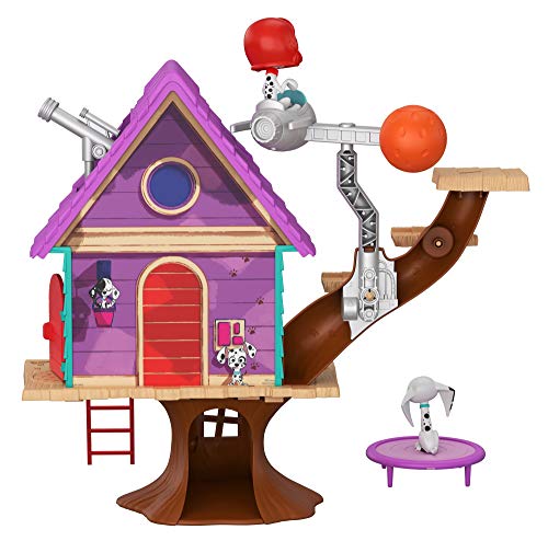 Disney 101 Dalmatian Street Casita del árbol de Dylan con accesorios, juguete niños +5 años (Mattel GDL88) , color/modelo surtido