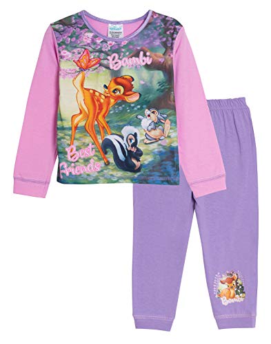 Disney Bambi - Pijama para niña, diseño de personajes de longitud completa