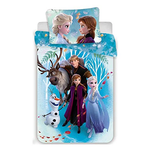 Disney Frozen Dekbedovertrek - Eenpersoons - 140 x 200 cm - Katoen
