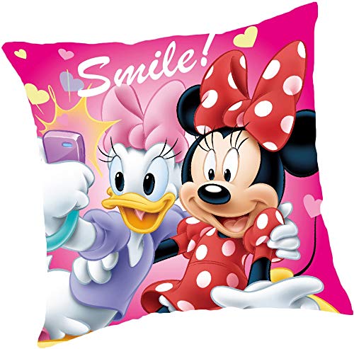 Disney Minnie and Daisy - Cojín (38 x 38 cm), color rosa