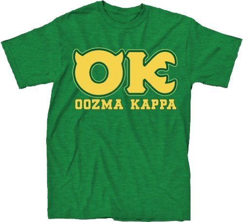 Disney Monsters University OK Oozma Kappa Member Green T-shirt