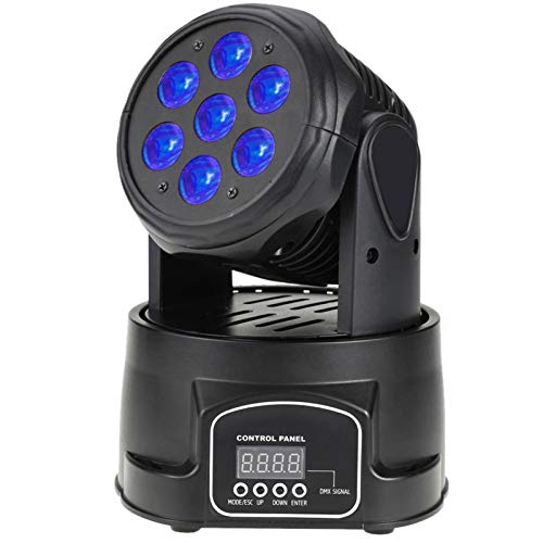 Docooler 70W 7 LED RGBW 4 en 1 LED Luz de Haz de Efecto de Escenario Lámpara Móvil de Cabeza DMX512 8/13 Canal
