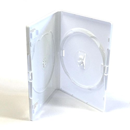 Dragon Trading Amaray - Funda para DVD/Blu Ray/CD/Wii (50 unidades), color blanco