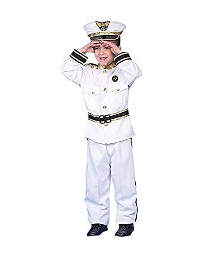 Dress Up America Conjunto de Trajes Marina de Guerra Almirante, 3-4 años (Talla: 66-71, Altura: 91-99 cm) (229-T)