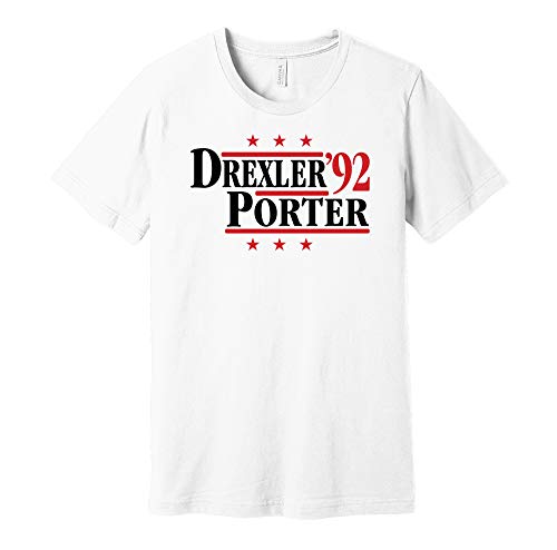 Drexler & Porter '92 – Camisa de parodia de campaña política, versión negra y roja, impresiones de rayos de la muerte