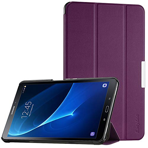 EasyAcc Funda Compatible para Samsung Galaxy Tab A 10.1" T580N / T585N Case Carcasa Smart Cover PU Protector Ultra Slim Soporte Función Auto-Sueño/Estela Violeta