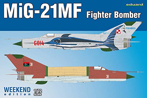 Eduard EDK7451 MiG-21MF - Kit de bombardero para fin de semana (escala 1:72) , color/modelo surtido