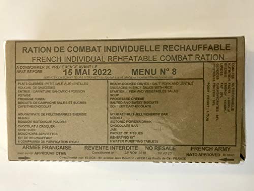 Ejército Francés de Mre Corporation rcir, EPA Varios Menu 05-2022