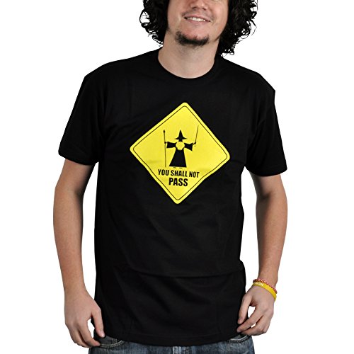 El Señor de los Anillos - Camiseta - You shall not pass (tu no deberías pasar) - negro - unisex - M