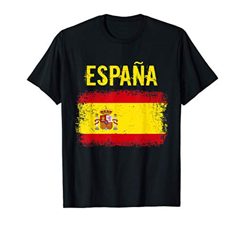 España Bandera Española Identidad Grunge Nacionalidad Regalo Camiseta