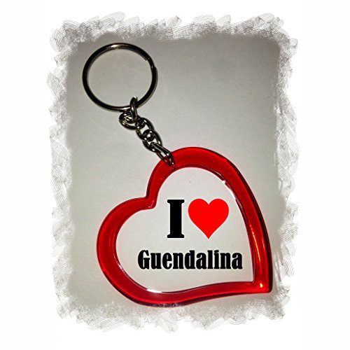EXCLUSIVO: Llavero del corazón "I Love Guendalina" , una gran idea para un regalo para su pareja, familiares y muchos más! - socios remolques, encantos encantos mochila, bolso, encantos del amor, te, amigos, amantes del amor, accesorio, Amo, Made in Germa
