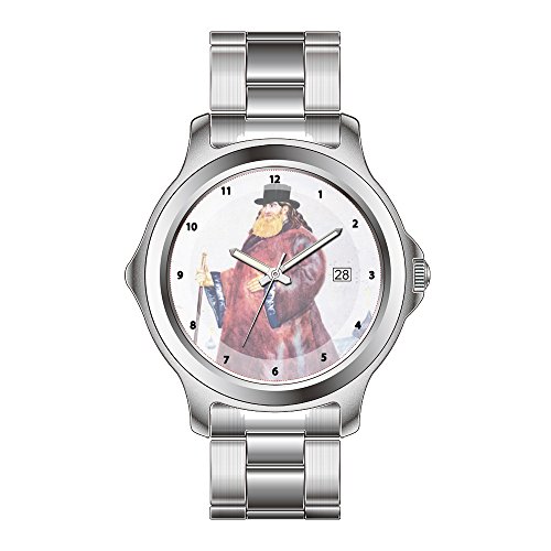 FDC – Navidad Regalo Relojes Mujer Fashion Fecha Acero Inoxidable Reloj de Pulsera de Cuarzo japonés de Estilo Art Nouveau (Moderno) el Sacerdote – Boris Kustodiev Reloj de Pulsera