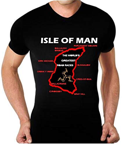FIT T-Shirt Maglia Moto Tourist Trophy Isle of Mens T Tshirt Maglietta