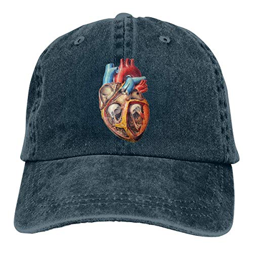 Florasun Gorra de béisbol ajustable atlético personalizado impresionante sombrero azul marino anatomía humana