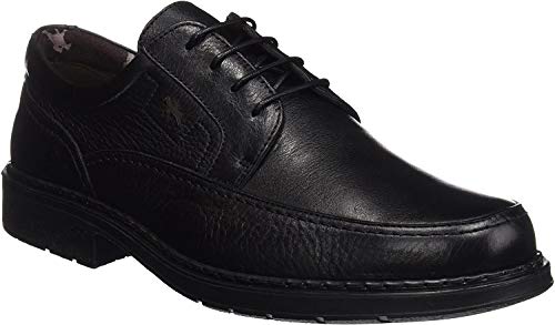 Fluchos Clipper, Zapatos de Cordones Derby para Hombre, Negro (Negro 000), 43 EU
