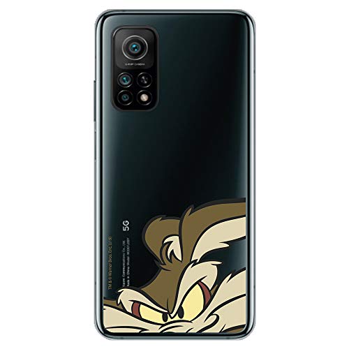 Funda para Xiaomi Mi 10T - 10T Pro Oficial de Looney Tunes Coyote Silueta para Proteger tu móvil. Carcasa para Xiaomi de Silicona Flexible con Licencia Oficial de Warner Bros.