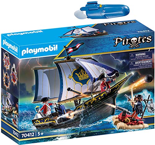 geobra Brandstätter PLAYMOBIL® Pirates Set de 2 Juegos 70412 5159 Carabela + Motor Submarino