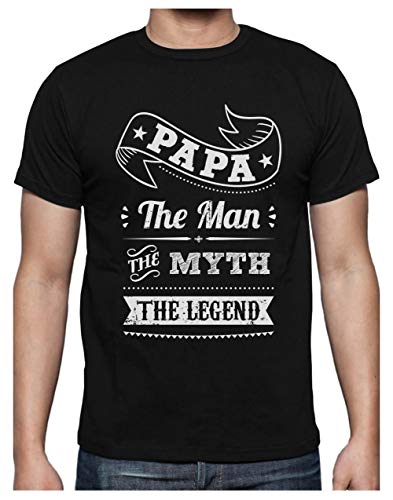 Green Turtle T-Shirts Camiseta para Hombre- Regalos para Hombre, Regalos para Padres. Camisetas Hombre Originales y Divertidas - Papa The Man The Myth The Legend - XX-Large Negro