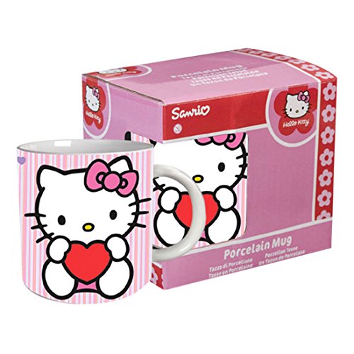 Hello Kitty - Taza, diseño Kitty con corazón