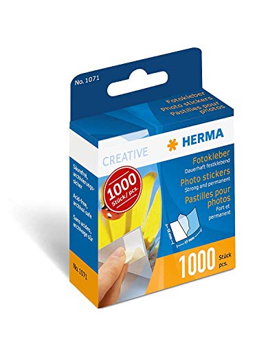Herma Creative - Etiquetas para fotos (1000 unidades, 17 x 12 mm), blanco