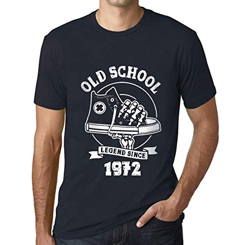 Hombre Camiseta Vintage T-Shirt Gráfico Old School All Star Since 1972 Cumpleaños de 49 años Marine