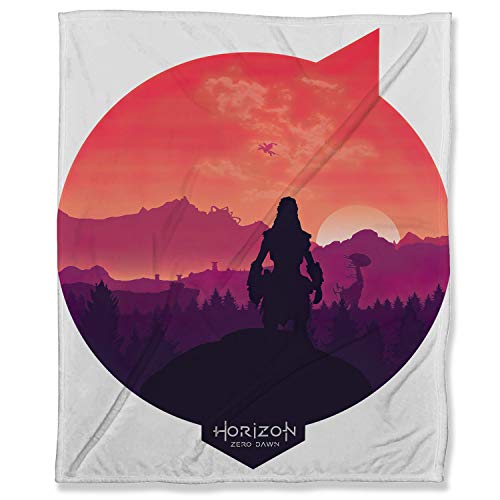 Horizon Zero Dawn - Manta de franela para todas las estaciones (100 x 130 cm), diseño de Game Art Aloy