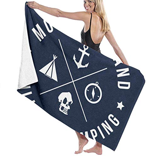 huatongxin Monkey Island Sailing and Camping The Toalla de baño Five-Star Hotel Quality .Premium Collection Bathroom Towel.Soft,Plush and Highly Absorbent (1 Toalla de baño 31x59 Inches)