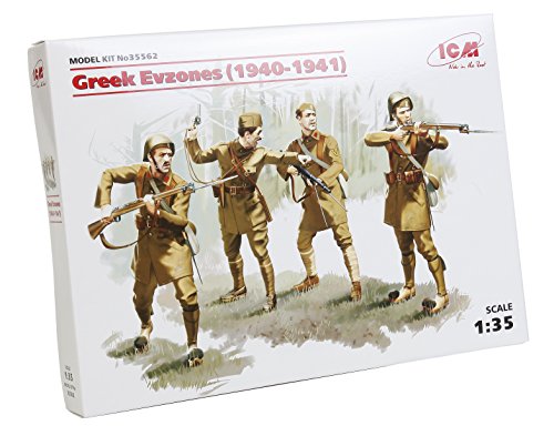 ICM Ci 35562 - 1/35 Soldados de la Segunda Guerra Mundial, Grecia Evzones 4 Figuras
