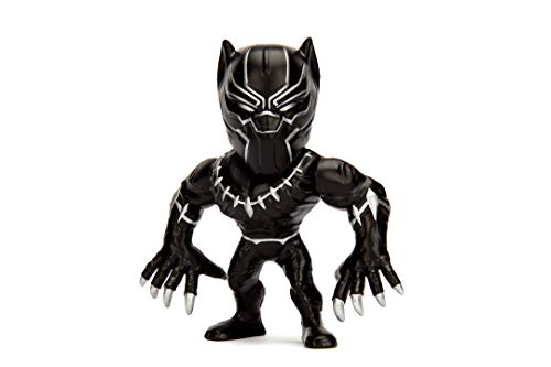 Jada Toys Marvel Black Panther 253221002 - Figura Coleccionable (10 cm), Color Negro