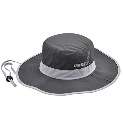 JOYOTER Gorra de Pescador Plegable Unisex Nylon Correa de Barbilla Ajustable Durable Casual Summer Outdoor Bucket Hat para Deporte