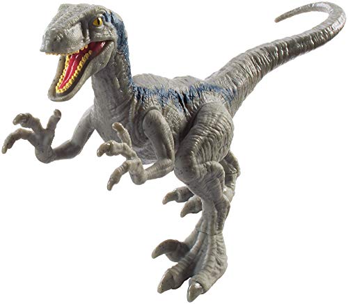 Jurassic World Dinosaurio Velocirraptor de ataque, dinosaurio de juguete (Mattel FPF12)