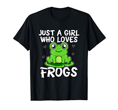 Just A Girl Who Loves Frogs Divertido Disfraz De Rana Camiseta