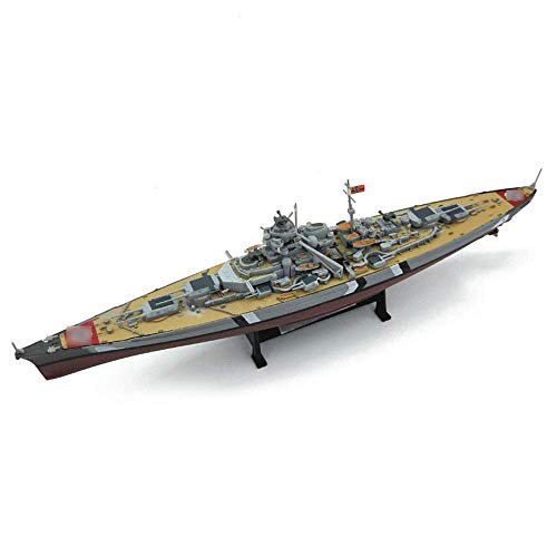 Kaikai Modelo de Guerra Militar, 1/1000 Battleship German Bismarck Adult Colección y Regalos, 9.4 Pulgadas