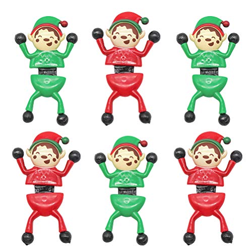 KAMLIKE 6PCS Noël d'escalade Hommes mur Crawlers Avec Sticky Feet pour la fête de Noël Favors Sac Prix Bas remplisseurs déstresse Toy