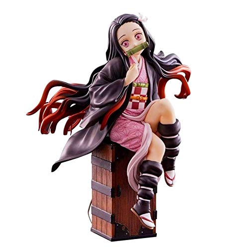 kengb Estatua Asesino Demonios, Anime Kimetsu No Yaiba Kamado Nezuko PVC Figura de Acción de Juguete Modelo Coleccionable para Adultos Muñeca Regalo - 15cm