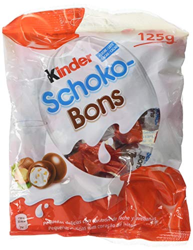 Kinder Schoko-Bons Bombones de Chocolate - 8 Paquete de 125 gr - Total: 1 kg