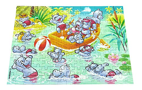 Kinder Überraschung Maxi EI Puzzle 150 Teile Der Happy Hippos Von 1988 mit Anleitung
