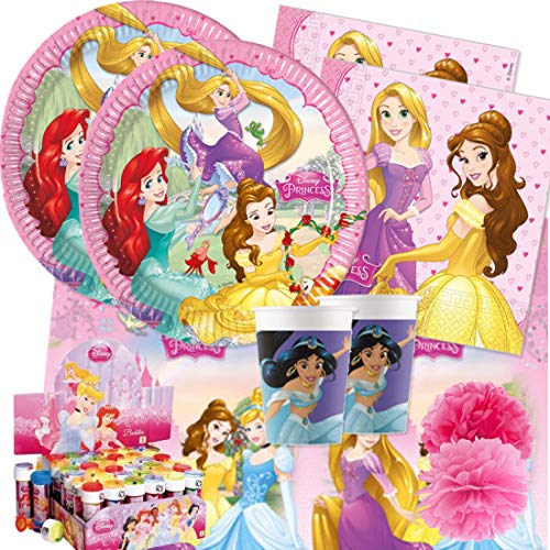Kit - 5 C Decoraciones de Fiesta de cumpleaños con pompas de jabón Princesas soñadoras de Disney