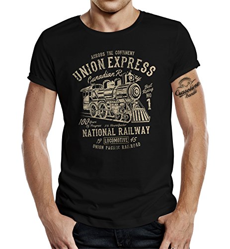 La camiseta para los fans del ferrocarril National Railway. Negro L