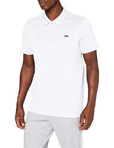 Lacoste DH2881 Camisa de Polo, Blanc/Blanc, XL para Hombre