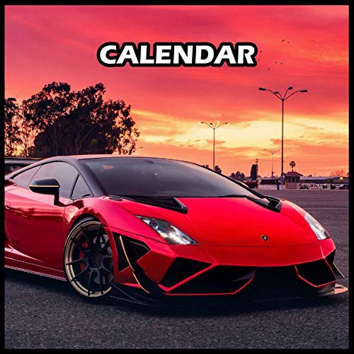 Lamborghini Calendar 2021 Weekly Planner Journal Notebook: Countach super veloce